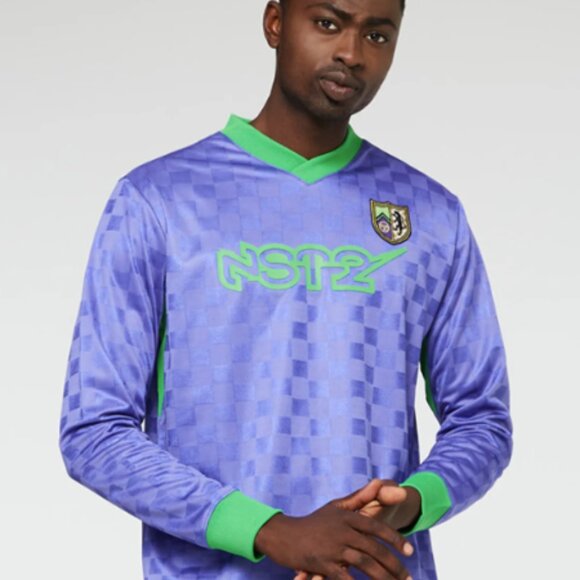 Sergio Tacchini Other - Sergio Tacchini ST x Nast Futbol Soccer Jersey Long Sleeve Purple Green Medium M